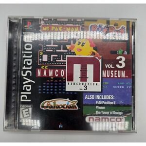 Namco Museum Vol. 3 PlayStation PS1‎ Game Ms Pacman Galaxian Retro